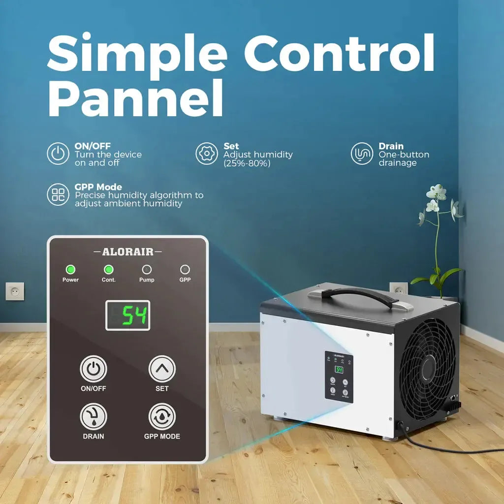 AlorAir Sentinel HD35P Energy Star 70 Pint Dehumidifier with Pump and Hose for Basements or Crawl Spaces