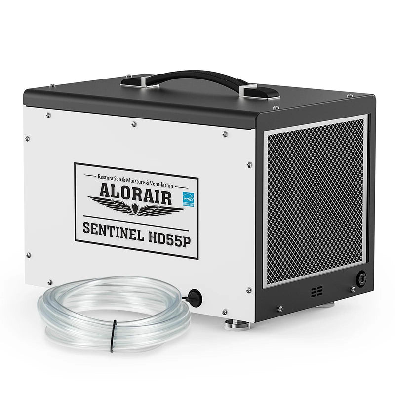 AlorAir Sentinel HD55P Dehumidifier with Pump and Drain Hose | 120 PPD, Auto Defrost, Humidity Control | Size for 1500 sq.ft