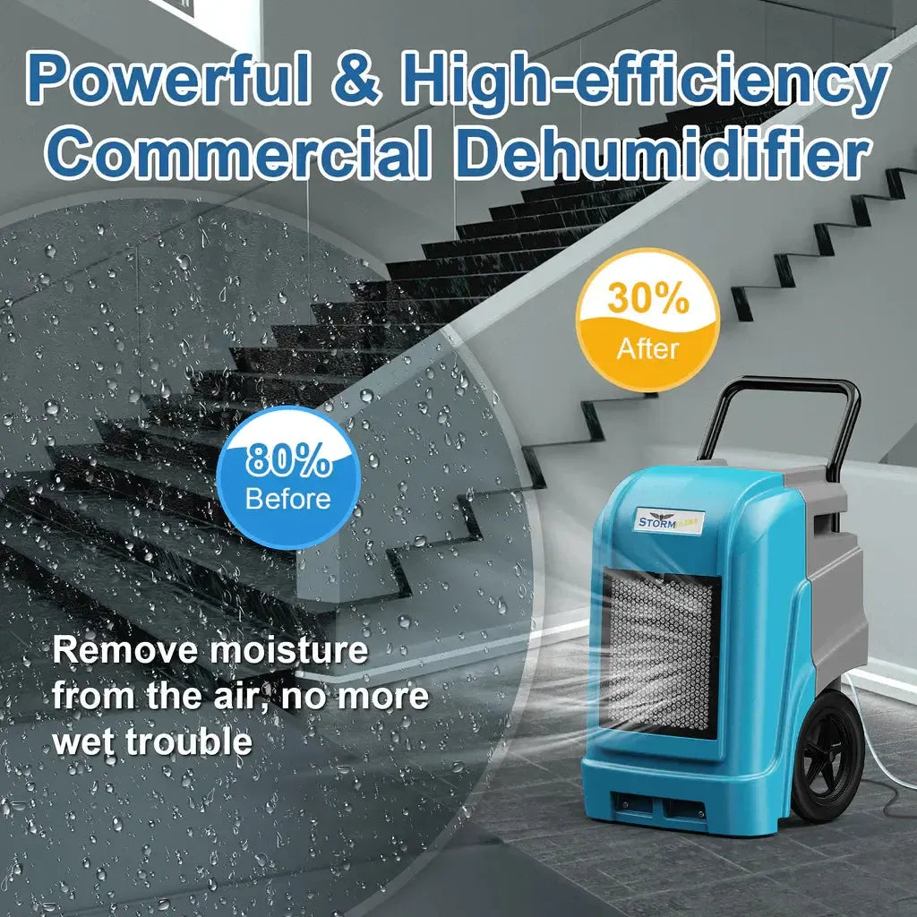 AlorAir Storm Ultra New 190 PPD Commercial Portable LGR Dehumidifier with APP Control