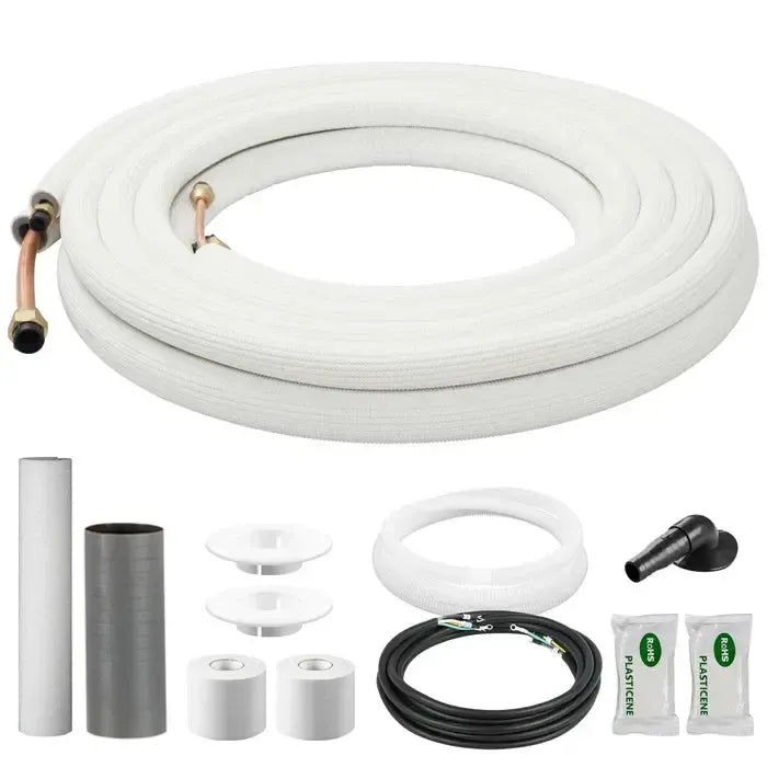 Della 25 ft Line Set Mini Split Installation Kit - 1/4