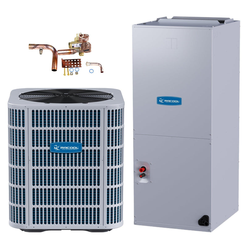 MRCOOL® ProDirect 4 Ton 14.3 SEER2 Central Heat Pump & Air Conditioning Split System with TXV - Multiposition (HHP15048FA / HAH048FPA / MHTXV4248)