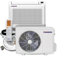 Pioneer® 12,000 BTU 22.7 SEER2 Floor Console Mini-Split Inverter++ Energy-Star Air Conditioner Heat Pump System Full Set 230V - FYB012GMFILCAD-FYB012GMFILCAD-10-FYB012GMFILCAD-16-FYB012GMFILCAD-25-FYB012GMFILCAD-33  Mini Split Systems Direct