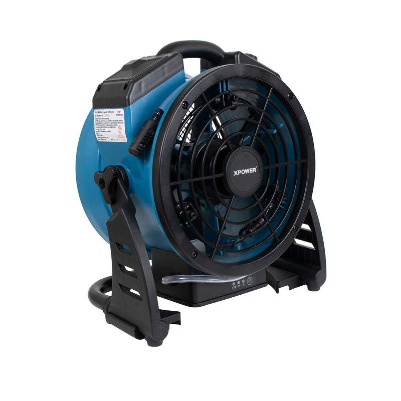 XPOWER FM-65WB Battery Powered Outdoor Misting Fan