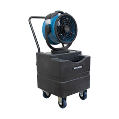 XPOWER FM-68WK Multipurpose Oscillating 3 Speed Outdoor Cooling Misting Fan with Built-In Water Pump, Hose, and WT-45 Mobile Water Reservoir Tank