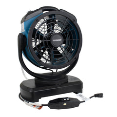 XPOWER FM-68W Multipurpose Oscillating Portable 3 Speed Outdoor Cooling Misting Fan with Built-In Water Pump and Hose