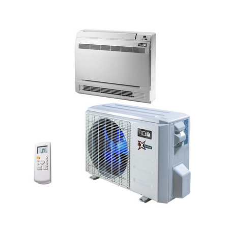 12,000 BTU 23 SEER ACiQ Single Zone Floor Mount Mini Split System | Extreme Series - ACIQ-12FM-HH-MD / ACiQ-12ZPL-HP230C  Mini Split Systems Direct