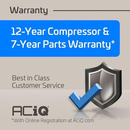 12,000 BTU ACIQ 21.3 SEER2 Single Zone Wall Mount Mini Split Heat Pump System - R454B | 230V - ACIQ-12Z-HP230C / ACIQ-12W-HP230C  Mini Split Systems Direct