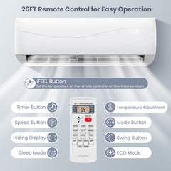 Costway 12000 BTU 20 SEER2 115V Ductless Mini Split Air Conditioner