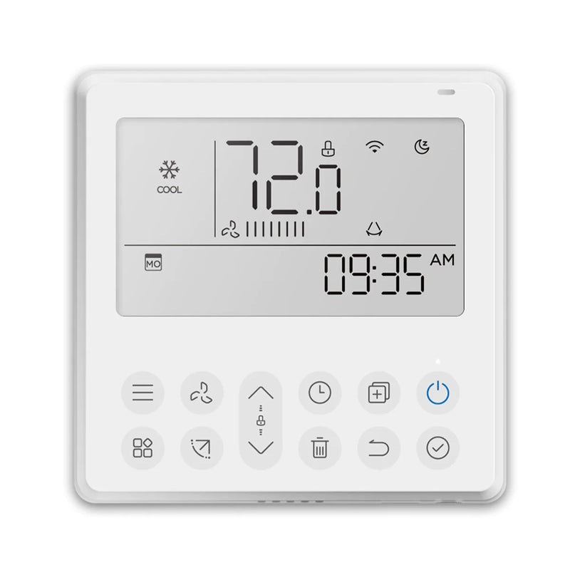 Pioneer® Weekly Programmable Wi-Fi Thermostat For Pioneer RB, UB, CB Model Mini Split Systems