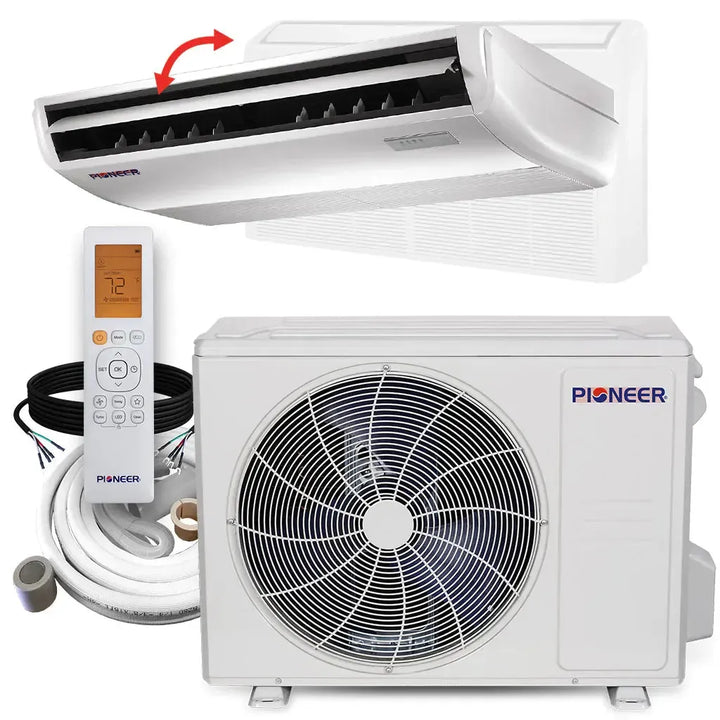 Pioneer® 18,000 BTU 23 SEER2 Floor/Ceiling Mini-Split Inverter++ Energy-Star Air Conditioner Heat Pump System Full Set 230V - UYB018GMFILCAD-UYB018GMFILCAD-10-UYB018GMFILCAD-16-UYB018GMFILCAD-25-UYB018GMFILCAD-33  Mini Split Systems Direct