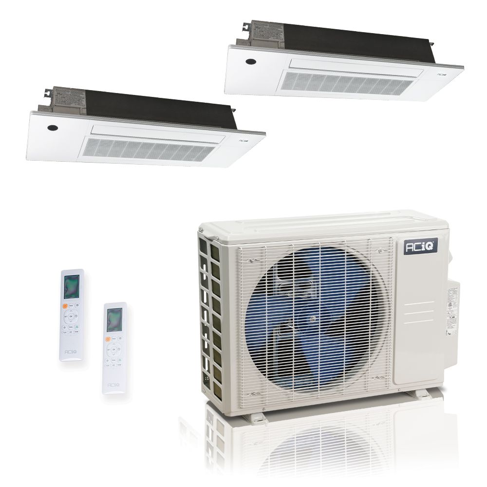 ACiQ Ceiling Cassette Mini Split Heat Pump System - Thumbnail 2