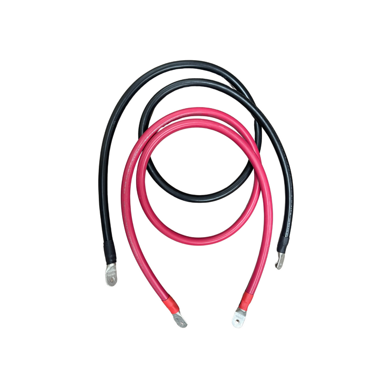 Signature Solar 72in 4/0 AWG Battery to Inverter Cables | Black and Red