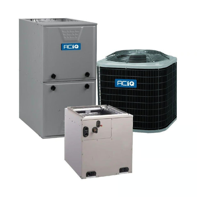 2 Ton 15.5 SEER2 96% AFUE 80,000 BTU ACiQ Gas Furnace and Air Conditioner System - Multi-Positional