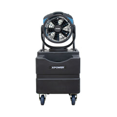 XPOWER FM-68WK Multipurpose Oscillating 3 Speed Outdoor Cooling Misting Fan with Built-In Water Pump, Hose, and WT-45 Mobile Water Reservoir Tank