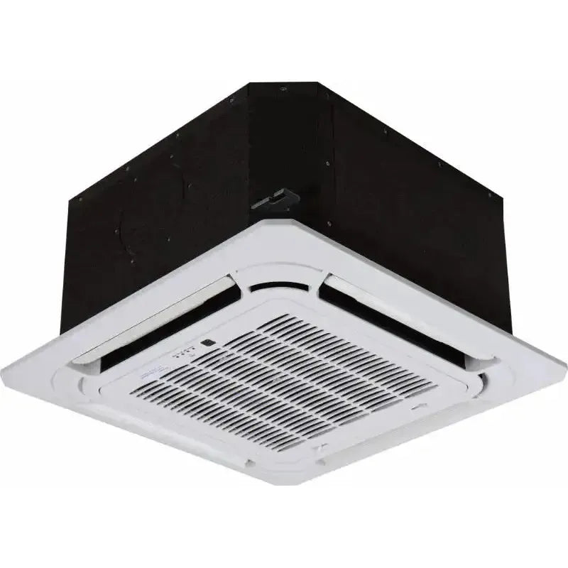 21,000 BTU 22 SEER2 ACiQ 2-Zone Ceiling Cassette Mini Split System w/ Extreme Heat - 9+12 - ACIQ-18Z-HH-M2B / ACIQ-09CC-HH-MB / ACIQ-12CC-HH-MB  Mini Split Systems Direct