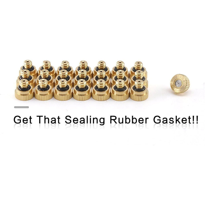 22x Brass Misting Nozzles 0.012" Orifice (0.3 mm) 10/24 UNC -   Mini Split Systems Direct