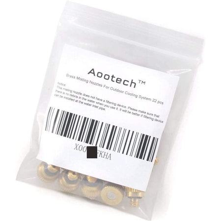 22x Brass Misting Nozzles 0.012" Orifice (0.3 mm) 10/24 UNC -   Mini Split Systems Direct
