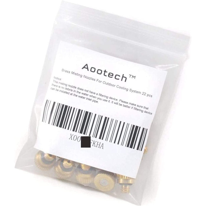 22x Brass Misting Nozzles 0.012" Orifice (0.3 mm) 10/24 UNC -   Mini Split Systems Direct