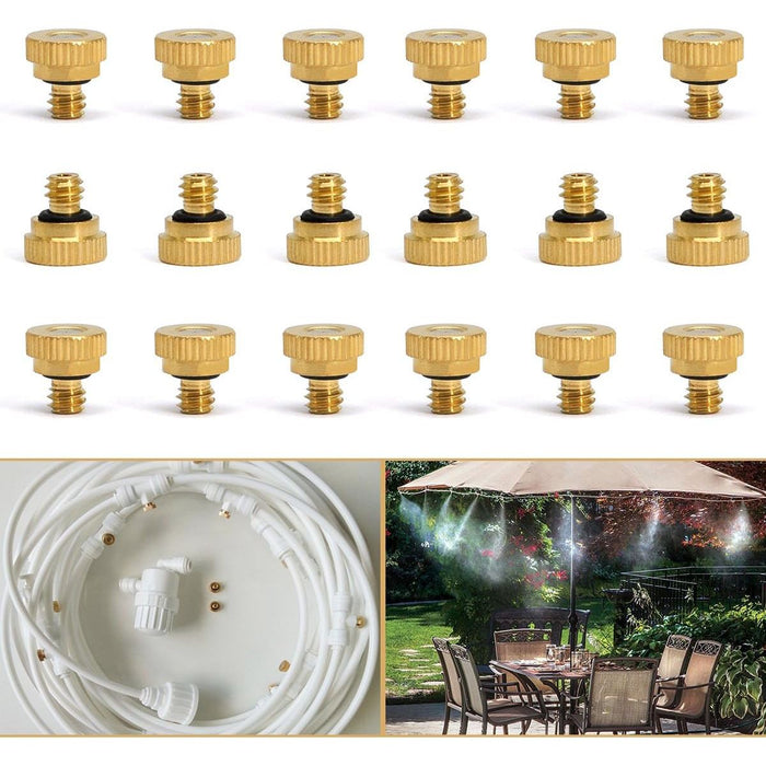 22x Brass Misting Nozzles 0.012" Orifice (0.3 mm) 10/24 UNC -   Mini Split Systems Direct