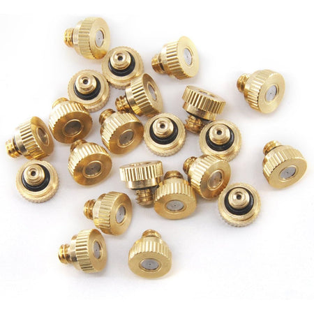 22x Brass Misting Nozzles 0.012" Orifice (0.3 mm) 10/24 UNC -   Mini Split Systems Direct