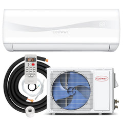 Costway 23000 BTU 18.5 SEER2 208-230V Ductless Mini Split Air Conditioner and Heater