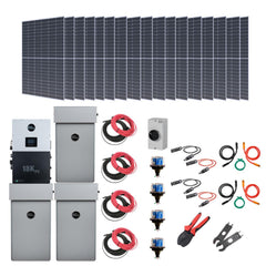 Complete Hybrid Solar Kit - EG4 PowerPro ESS | 12 kW AC Output | Up To 45 kWh Battery Backup [Kit-E0007]