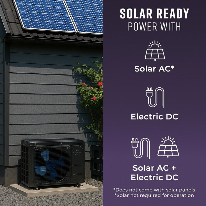24,000 BTU 21 SEER Stealth Solar Ready Single Zone Wall Mount Mini Split System w/ 16ft Line Set - R32 | 230V - S-24W-ACDC230 / S-24Z-ACDC230  Mini Split Systems Direct
