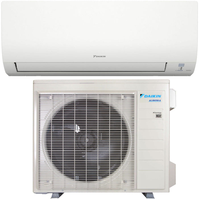 24,000 BTU 21 SEER2 Daikin Aurora Series Wall Mounted Single Zone Ductless Mini Split Heat Pump Air Conditioner - 230V | R32 - Wi-Fi Enabled - RXT24AVJU9 / FTXV24AVJU9  Mini Split Systems Direct