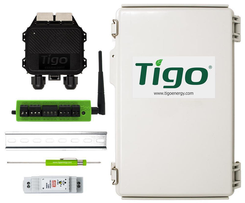 Tigo Cloud Connect Advanced (CCA) Outdoor Kit | Tigo TAP, Din Rail PS, Outdoor Enclosure