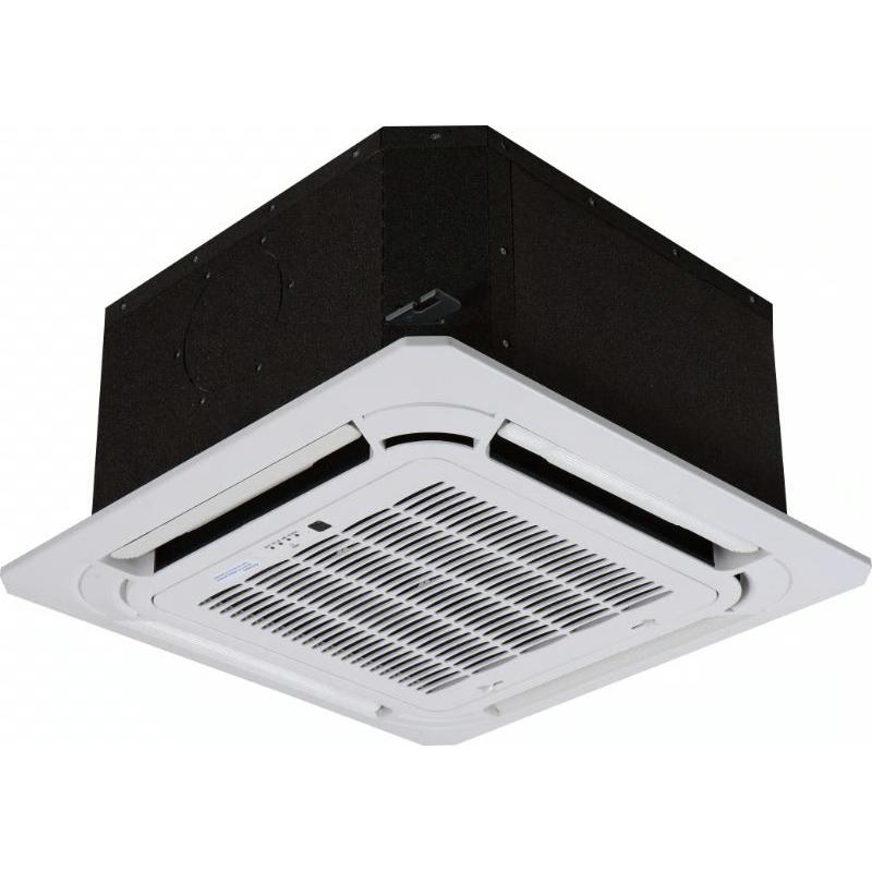 27,000 BTU 25 SEER2 ACiQ Standard 2-Zone Ceiling Cassette Mini Split System | R454B | 230v - 18+18 - ES-27Z-M4C / ACIQ-18CC-HH-MC-2  Mini Split Systems Direct