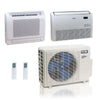 27,000 BTU ACiQ Extreme 23 SEER2 Dual Zone Floor Mount Mini Split Heat Pump System - R454B | 230V - 9 + 24 - ACiQ-27Z-HH-M4C / ACIQ-09FM / ACIQ-24FM  Mini Split Systems Direct