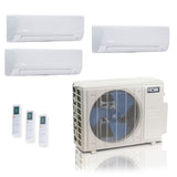 27,000 BTU 25 SEER2 ACiQ Standard 3-Zone Wall Mount Mini Split System | R454B | 230v - 6+12+18