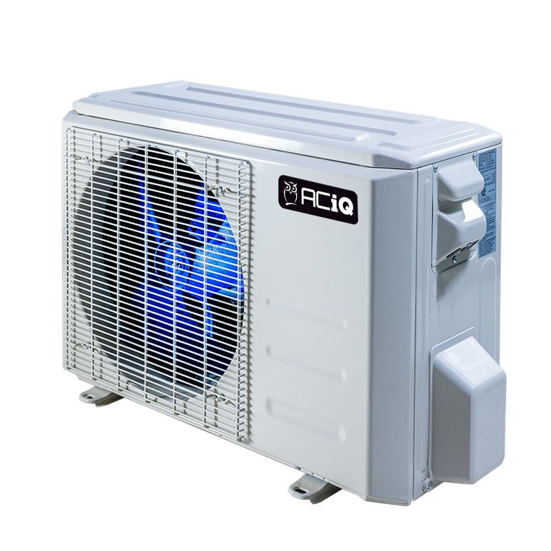 27,000 BTU ACiQ Standard 25 SEER2 Dual Zone Slim Ceiling Casette Mini Split Heat Pump System - R454B | 230V - 12 + 12