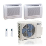 27,000 BTU 25 SEER2 ACiQ Standard 2-Zone Floor Mount Mini Split System | R454B | 230v - 12+12