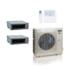 36,000 BTU 19.4 SEER2 ACiQ Extreme 2-Zone Concealed Duct Mini Split System | R454B | 230v - 12+24