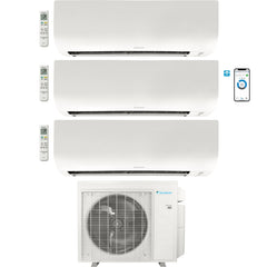 3 - Zone - 36,000 BTU 20 SEER2 Daikin MXM Series Wall Mounted Ductless Mini Split Heat Pump Air Conditioner System 9K + 9K + 9K - 230V | R32 | Wi-Fi Enabled - 4MXM36AVJU9 / FTXV09AVJU9 / FTXV09AVJU9 / FTXV09AVJU9  Mini Split Systems Direct