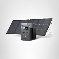 EF ECOFLOW Solar Generator DELTA 2 with 160W Solar Panel, LFP(LiFePO4) Battery, Fast Charging, Portable Power Station for Home Backup Power, Camping & RVs