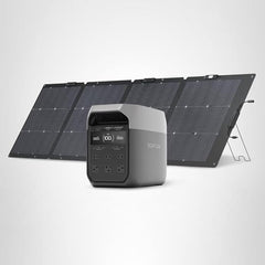 EF ECOFLOW Solar Generator DELTA 2 with 160W Solar Panel, LFP(LiFePO4) Battery, Fast Charging, Portable Power Station for Home Backup Power, Camping & RVs