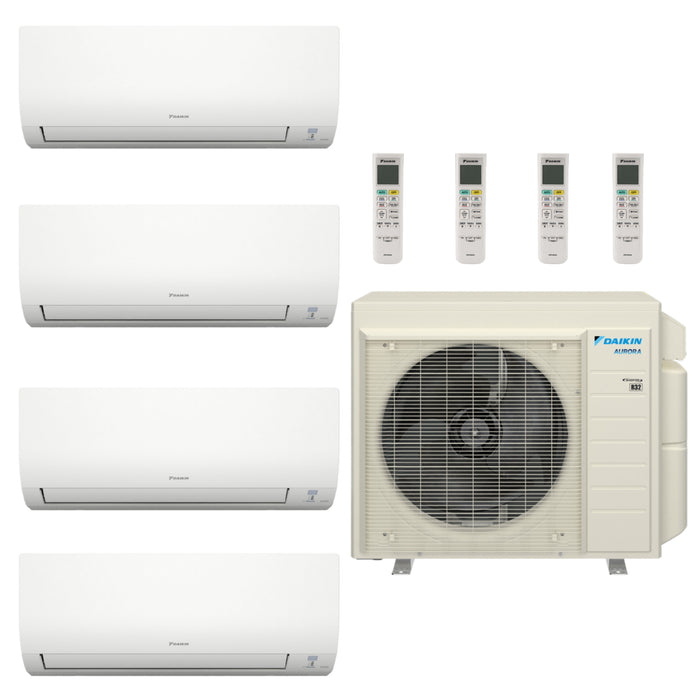 36,000 BTU 20 SEER2 Daikin 4 Zone Ductless Mini Split Heat Pump System - 7K-7K-7K-7K - 4MXM36AVJU9 - (4) CTXV07AVJU9  Mini Split Systems Direct