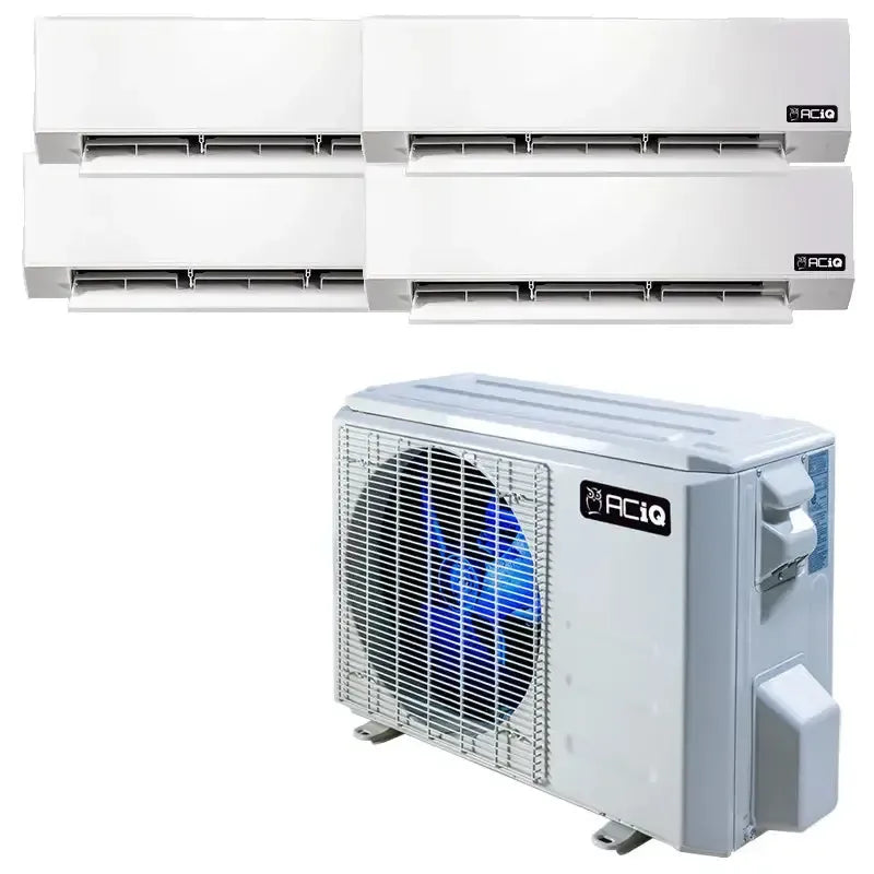 36,000 BTU 23.9 SEER2 ACiQ 4-Zone Wall Mounted Mini Split System w/ WiFi- 9+9+9+9 - ES-36Z-M4/ACIQ-09W-HH-M-4  Mini Split Systems Direct