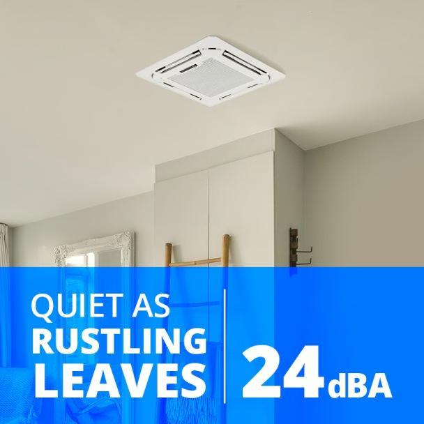36,000 BTU 23 SEER ACiQ Single Zone Ceiling Cassette Mini Split System | Extreme Series - ACIQ-36CC-HH-MC / ACiQ-36ZPL-HP230C  Mini Split Systems Direct