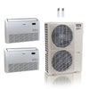48,000 BTU ACiQ Extreme 23 SEER2 Dual Zone Floor Mount Mini Split Heat Pump System - R454B | 230V - 18 + 18 - ACiQ-48Z-HH-M6C / ACIQ-18FM-HH-MD-2  Mini Split Systems Direct