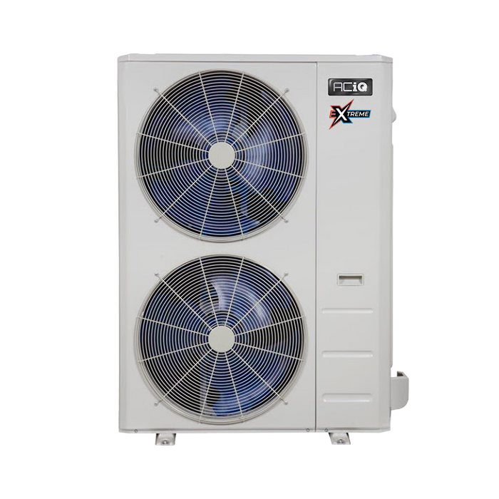 48,000 BTU ACiQ Extreme 23 SEER2 Dual Zone Floor Mount Mini Split Heat Pump System - R454B | 230V - 9 + 24 - ACiQ-48Z-HH-M6C / ACIQ-09FM / ACIQ-24FM  Mini Split Systems Direct