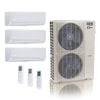 48,000 BTU ACiQ Extreme 23 SEER2 Tri Zone Wall Mount Mini Split Heat Pump System - R454B | 230V - 9 + 12 + 12 - ACiQ-48Z-HH-M6C / ACIQ-09W / ACIQ-12W-2  Mini Split Systems Direct