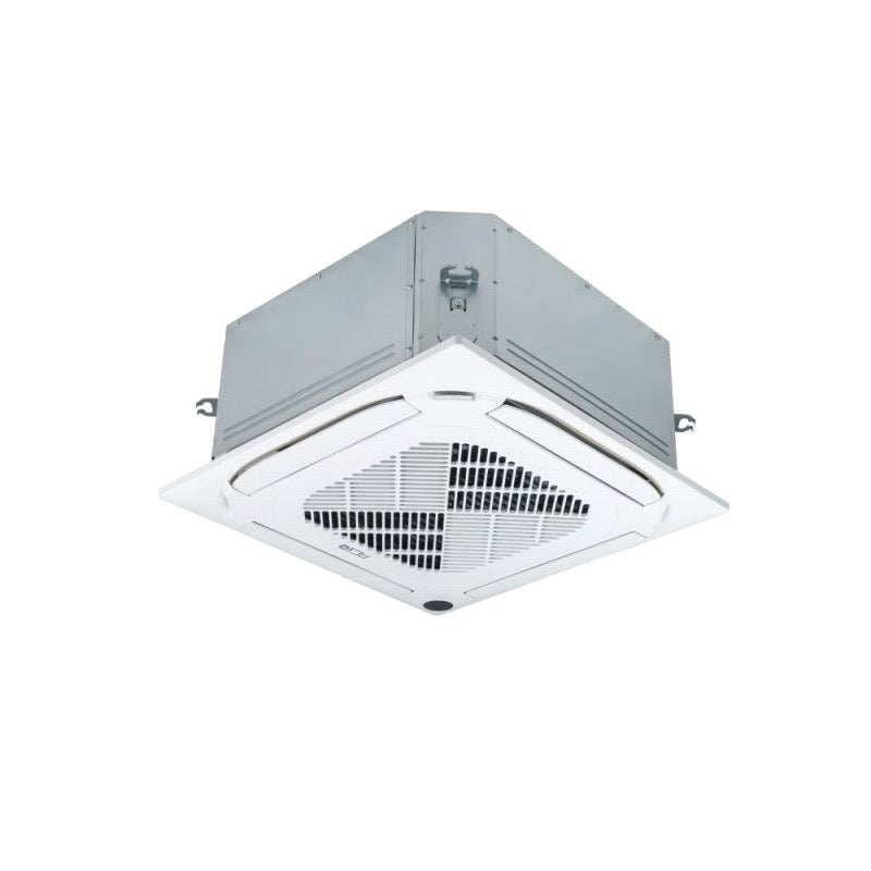 48,000 BTU ACiQ Standard 24 SEER2 5 Zone Ceiling Cassette Mini Split Heat Pump System - R454B | 230V - 9 + 9 + 9 + 9 + 24 - ES-48Z-M6C / ACIQ-09CC-HH-MC-4 / ACIQ-24CC-HH-MC  Mini Split Systems Direct