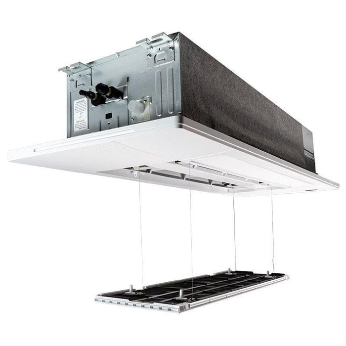 48,000 BTU ACiQ Standard 24 SEER2 5 Zone Slim Ceiling Casette Mini Split Heat Pump System - R454B | 230V - 6 + 6 + 6 + 6 + 12 - ES-48Z-M6C / SCC-06-HH-MB-4 / SCC-12-HH-MB  Mini Split Systems Direct