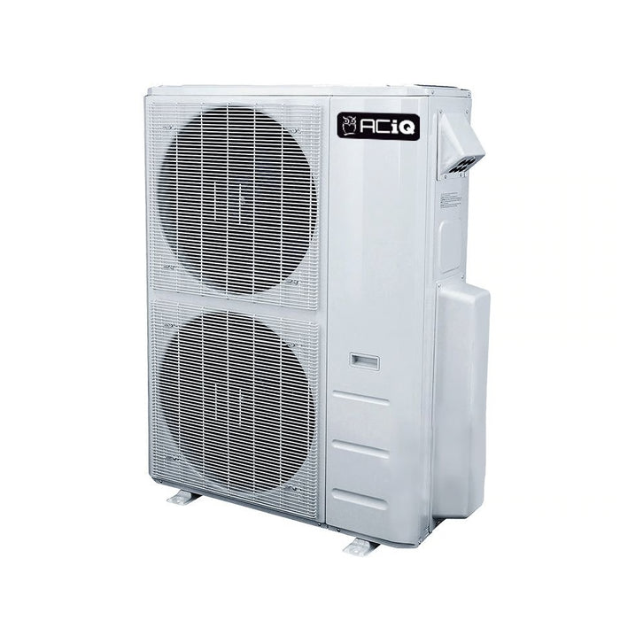 48,000 BTU ACiQ Standard 24 SEER2 Dual Zone Ceiling Cassette Mini Split Heat Pump System - R454B | 230V - 18 + 18 - ES-48Z-M6C / ACIQ-18CC-HH-MC-2  Mini Split Systems Direct