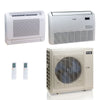 48,000 BTU ACiQ Standard 24 SEER2 Dual Zone Floor Mount Mini Split Heat Pump System - R454B | 230V - 9 + 24 - ES-48Z-M6C / ACIQ-09FM-HH-MD / ACIQ-24FM-HH-MD  Mini Split Systems Direct