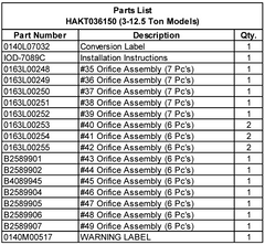 Goodman / Daikin HAKT036150 High-Altitude Kit