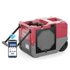 AlorAir Storm LGR 1250X Smart Wi-Fi Red Industrial Commercial Dehumidifier with Pump - 115V